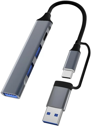 2-in-1 USB C HUB Type C extender 4-port splitter adapter docking station suitable for mobile Type-C Laptop PC laptop hub 2-in-1 USB C HUB Type C extender 4-port splitter adapter docking station suitable for mobile Type-C Laptop PC laptop hub