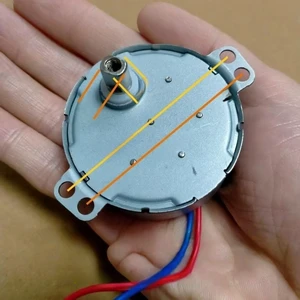 Generic for One Piece 220V 4W 49TYJ Flat Port Synchronous Motor with Claw Pole Perent Magnet for Head Swivel Fan Motor Generic for One Piece 220V 4W 49TYJ Flat Port Synchronous Motor with Claw Pole Perent Magnet for Head Swivel Fan Motor