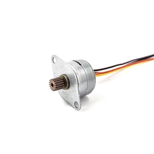 Generic for 15BY25 Mini 15mm Round Stepper Motor 2-Phase 4-Wire Micro Stepping Motor with 17T Copper Gear for DIY Digital Product Camera Generic for 15BY25 Mini 15mm Round Stepper Motor 2-Phase 4-Wire Micro Stepping Motor with 17T Copper Gear for DIY Digital Product Camera