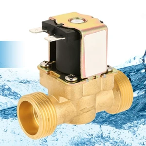 Generic for DC12V G3/4 Normal Closed Brass Electric Solenoid Valve for Water Electric Magnetic Valve Electric Valve NC Solenoid Valve Generic for DC12V G3/4 Normal Closed Brass Electric Solenoid Valve for Water Electric Magnetic Valve Electric Valve NC Solenoid Valve
