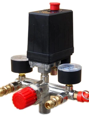 Generic for Air Compressor Pressure Valve Switch ifold Relief Regulator Gauges 90-120PSI 230-220V Aluminum alloy bracket Generic for Air Compressor Pressure Valve Switch ifold Relief Regulator Gauges 90-120PSI 230-220V Aluminum alloy bracket