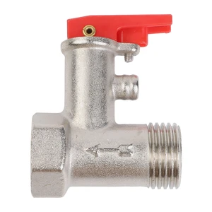 Generic for 1Pcs Electric Water Heater Safety Valve Pressure Relief Valve Boiler 1/2Inch Threads Brass Adjustable Safety Check Valve Generic for 1Pcs Electric Water Heater Safety Valve Pressure Relief Valve Boiler 1/2Inch Threads Brass Adjustable Safety Check Valve