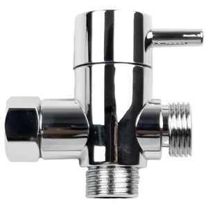 Generic for 3 Way T-adapter G1/2 Inch Tee Connector With Shut Off Valve Shower Diverter For Bath Toilet Bidet Sprayer Shower Head Generic for 3 Way T-adapter G1/2 Inch Tee Connector With Shut Off Valve Shower Diverter For Bath Toilet Bidet Sprayer Shower Head