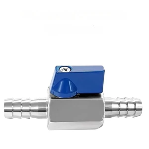 Generic for B97A-MINI Ball Valve Stainless Steel 10Mm Pagoda Adapter 304 Hardware 2 Way Gas Ball Valve Pointed Mouth Mini Ball Valve Generic for B97A-MINI Ball Valve Stainless Steel 10Mm Pagoda Adapter 304 Hardware 2 Way Gas Ball Valve Pointed Mouth Mini Ball Valve