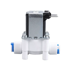 Generic for Plastic Solenoid Valve 12V 24V 220V 1/4" Hose Pipe Quick Connection Water Purifier Drinking Fountain Pressure Controller Switch Generic for Plastic Solenoid Valve 12V 24V 220V 1/4" Hose Pipe Quick Connection Water Purifier Drinking Fountain Pressure Controller Switch