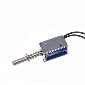 Generic for Mini Electromagnet Solenoid Valve DC 3V 5V 6V 12V Dedicated for Cabinet Lock Frame Push-Pull Electronic Lock with Spring Reset Generic for Mini Electromagnet Solenoid Valve DC 3V 5V 6V 12V Dedicated for Cabinet Lock Frame Push-Pull Electronic Lock with Spring Reset
