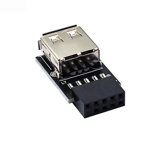 For 9pin to USB Adapter Connector PC Internal Motherboard 9pin to USB 2.0 Type A Female Converter for Dongle Wireless Mouse Receiver For 9pin to USB Adapter Connector PC Internal Motherboard 9pin to USB 2.0 Type A Female Converter for Dongle Wireless Mouse Receiver