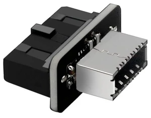 For USB 3.0 Type-E Female to 19-Pin Male Adapter for Internal Motherboard Connection - Vertical Header Splitter for Type C For USB 3.0 Type-E Female to 19-Pin Male Adapter for Internal Motherboard Connection - Vertical Header Splitter for Type C