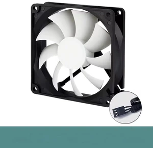 For F9 Silent - 92 mm Low Noise Fan, Extra quiet motor, Almost inaudible, Fan Speed: 1000 RPM Fixed Speed, 3-Pin Connector For F9 Silent - 92 mm Low Noise Fan, Extra quiet motor, Almost inaudible, Fan Speed: 1000 RPM Fixed Speed, 3-Pin Connector