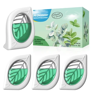 Air Freshener for Home, 4 Pack, Eucalyptus & Mint, Odor Eliminator for Small Area Closets Bathroom Pets Strong Odor, Up to 120 Days Air Freshener for Home, 4 Pack, Eucalyptus & Mint, Odor Eliminator for Small Area Closets Bathroom Pets Strong Odor, Up to 120 Days