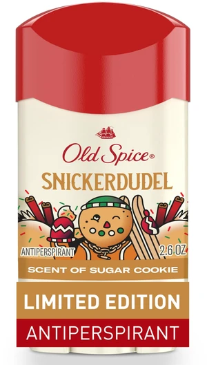 Antiperspirant Deodorant for Men, Snickerdudel Scent, 2.6 oz | Dry Feel | Sugar Cookie Notes | 24/7 Sweat & Odor Protection | Skin Conditioners | Limited Edition | Holidudes Collection