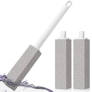 Pumice Stone Toilet Bowl Cleaning Pumice Sticks with Long Handle, Ideal for Removing Hard Water Rings and Stains, Eco-Friendly and Scratch-Resistant-3Pack Pumice Stone Toilet Bowl Cleaning Pumice Sticks with Long Handle, Ideal for Removing Hard Water Rings and Stains, Eco-Friendly and Scratch-Resistant-3Pack
