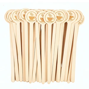 Wooden Coffee Stirrers 100-Pack Coffee Stir Sticks 5.9 Inch Natural Birch Stir Sticks with Round Ends, Disposable Stirring Sticks for Coffee, Cocktails, Milk & Hot Drinks Wooden Coffee Stirrers 100-Pack Coffee Stir Sticks 5.9 Inch Natural Birch Stir Sticks with Round Ends, Disposable Stirring Sticks for Coffee, Cocktails, Milk & Hot Drinks