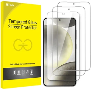Screen Protector for Samsung Galaxy S24, 3-Pack | HD Clear, Fingerprint ID Compatible, Anti-Scratch Glass Screen Protector for Samsung Galaxy S24, 3-Pack | HD Clear, Fingerprint ID Compatible, Anti-Scratch Glass