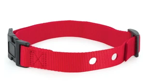 1 Inch Replacement Collar Strap with 2 Holes, Red | Compatible with PetSafe In-Ground Fences and Wireless Fences, Fits Neck Sizes 6-28 in