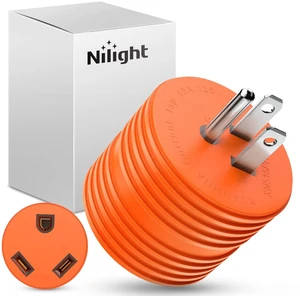 15 Amp to 30 Amp RV Power Adapter 5-15P to TT-30R | 110 Volt Heavy Duty Plug 15A Male Plugs to 30A Female Receptacle for RV Generator Camper Caravan Electrical Converter 15 Amp to 30 Amp RV Power Adapter 5-15P to TT-30R | 110 Volt Heavy Duty Plug 15A Male Plugs to 30A Female Receptacle for RV Generator Camper Caravan Electrical Converter