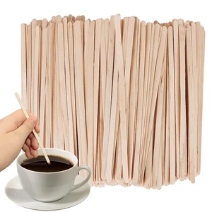 500 Pack Birch Wood Coffee Stirrers, 7 Inch Sturdy Coffee Stir Sticks, Smooth Round Ends, Splinter-Free Disposable Stir Sticks for Coffee, Cocktails, Office, Home Use 500 Pack Birch Wood Coffee Stirrers, 7 Inch Sturdy Coffee Stir Sticks, Smooth Round Ends, Splinter-Free Disposable Stir Sticks for Coffee, Cocktails, Office, Home Use