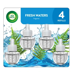 Plug In Refills, Fresh Waters, Scented Oils, 4ct | Air Wick plug in air freshener refill, Fresh Waters scented oil refills, infused with essential oils, 4 count, for home Plug In Refills, Fresh Waters, Scented Oils, 4ct | Air Wick plug in air freshener refill, Fresh Waters scented oil refills, infused with essential oils, 4 count, for home