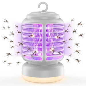 Electric Fly Zapper Indoor & Outdoor, 2500V High Powered Mosquito Killer Lamp, Rechargeable Portable Bug Zapper with Easy Clean Brush for Gnat, Moth, Fruit Fly, Deck, BBQ,BedroomPest Control, Beige Electric Fly Zapper Indoor & Outdoor, 2500V High Powered Mosquito Killer Lamp, Rechargeable Portable Bug Zapper with Easy Clean Brush for Gnat, Moth, Fruit Fly, Deck, BBQ,BedroomPest Control, Beige