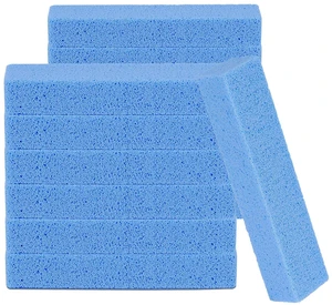 14 Pack Pumice Stone for Toilet Bowl Cleaning, Powerfully Cleans Hard Water Rings, for Cleaning Toilets, Bathtubs, Grills, Swimming Pools, Sinks(Blue)