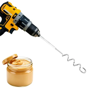 Peanut Butter Stirrer, 11.8 Inch Stainless Steel Nut Butter Mixer | Peanut Butter Stirring Tool Drill Nut Butter Stirrer Fast Mixing Stirrer Utensil for Mixing Various Peanut Butter Jam Peanut Butter Stirrer, 11.8 Inch Stainless Steel Nut Butter Mixer | Peanut Butter Stirring Tool Drill Nut Butter Stirrer Fast Mixing Stirrer Utensil for Mixing Various Peanut Butter Jam