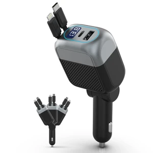 87W Retractable Car Charger, Cigarette Lighter USB Charger for iPhone 18 | 4-in-1 Car Phone Charger USB C Fast Charge Adapter for iPhone 18 17 16 15 14 13 12, Sumsung Travel Essentials Car Accessories 87W Retractable Car Charger, Cigarette Lighter USB Charger for iPhone 18 | 4-in-1 Car Phone Charger USB C Fast Charge Adapter for iPhone 18 17 16 15 14 13 12, Sumsung Travel Essentials Car Accessories