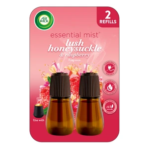 Essential Mist Diffuser Refill, Lush Honeysuckle & Raspberry, 2 ct | Air Wick room fragrance for bedroom, bathroom, kitchen, living room & office; infused with essential oils. Use as directed Essential Mist Diffuser Refill, Lush Honeysuckle & Raspberry, 2 ct | Air Wick room fragrance for bedroom, bathroom, kitchen, living room & office; infused with essential oils. Use as directed