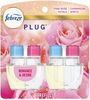 Plug In Air Freshener, Odor-Fighting Scented Oil Refill, Air Fresheners for Home and Bathroom and Kitchen, Long Lasting for Strong Odors, Romance & Desire Scent, 0.87oz Refills, 2 Count Plug In Air Freshener, Odor-Fighting Scented Oil Refill, Air Fresheners for Home and Bathroom and Kitchen, Long Lasting for Strong Odors, Romance & Desire Scent, 0.87oz Refills, 2 Count