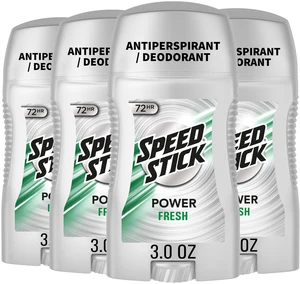 Power Antiperspirant Deodorant, Fresh Scent, 3.0 oz (4 Pack) | 72-HR Sweat & Odor Protection, Underarm Antiperspirant for Men, Male Grooming, Everyday Use, Active Lifestyles