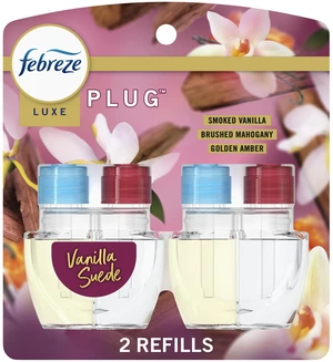 Plug In Air Freshener, Odor-Fighting Scented Oil Refill, Vanilla Suede Scent, 2 Refill Plug In Air Freshener, Odor-Fighting Scented Oil Refill, Vanilla Suede Scent, 2 Refill