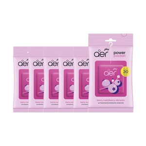 AER Power Pocket Berry Rush Solid Gel Air Freshener for the Entire Home with Long Lasting Scent Pack of 6 AER Power Pocket Berry Rush Solid Gel Air Freshener for the Entire Home with Long Lasting Scent Pack of 6