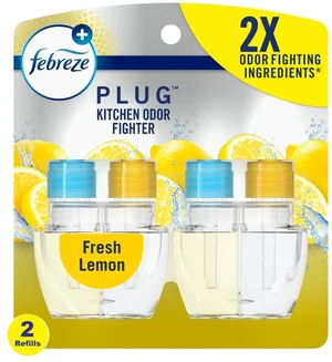 Plug In Air Freshener, Odor-Fighting Scented Oil Refill, Kitchen Odor Fighter, 2 Refills Plug In Air Freshener, Odor-Fighting Scented Oil Refill, Kitchen Odor Fighter, 2 Refills