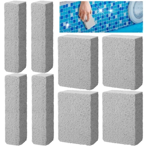 8 Pcs Pools Pumice Stones, 2 Size Pool Cleaning Pumice Block for Spa Tile | Pools Tile Cleaner Stone for Swimming Pool Spa Kitchen Bathroom Tile Remove Stain Grout Concrete, Foamed Glass Material 8 Pcs Pools Pumice Stones, 2 Size Pool Cleaning Pumice Block for Spa Tile | Pools Tile Cleaner Stone for Swimming Pool Spa Kitchen Bathroom Tile Remove Stain Grout Concrete, Foamed Glass Material