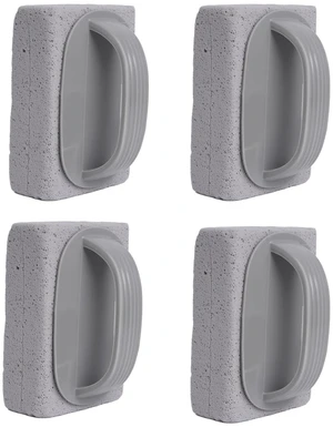 4Pcs Pumice Stone for Cleaning, Pumice Stones for Pool Tile Cleaning | Pumice Stone Cleaner Brush with Handle, Pumice Cleaning Stones Scouring Stick Hard Water for Bathtubs Grills Swimming Pools
