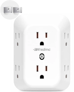2 Prong to 3 Prong Outlet Adapter, 6 AC Outlet Splitter with 1875W | 2 Prong Multi Plug Outlet Extender, 1050J Surge Protector, Multiple Wall Plug Adapter, Non Grounded Outlets for Older House 2 Prong to 3 Prong Outlet Adapter, 6 AC Outlet Splitter with 1875W | 2 Prong Multi Plug Outlet Extender, 1050J Surge Protector, Multiple Wall Plug Adapter, Non Grounded Outlets for Older House