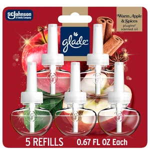 Scented Oil 5 Refills, Air Freshener, Warm Apple & Spices, 3.35 fl oz, Pack of 5 Scented Oil 5 Refills, Air Freshener, Warm Apple & Spices, 3.35 fl oz, Pack of 5