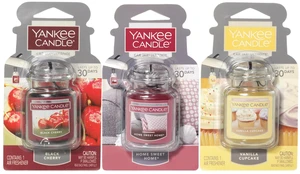 Scented Car Air Freshener 3-Pack, Hanging Car Jars | Up to 30 Days of Continuous Fragrance, Black Cherry / Home Sweet Home / Vanilla Cupcake Scented Air Fresheners Scented Car Air Freshener 3-Pack, Hanging Car Jars | Up to 30 Days of Continuous Fragrance, Black Cherry / Home Sweet Home / Vanilla Cupcake Scented Air Fresheners