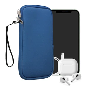 Universal Phone Pouch Size XXL - 7" - Neoprene Smartphone Pouch with Zip - Water-Repellent Mobile Phone Case - Sleeve in Baltic Blue Universal Phone Pouch Size XXL - 7" - Neoprene Smartphone Pouch with Zip - Water-Repellent Mobile Phone Case - Sleeve in Baltic Blue