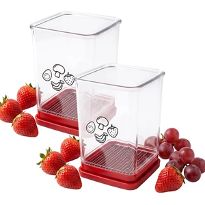 2 Packs Cup Fruit Slicer, Stainless Steel Vegetable Cutter | Uniform Slices, Integrated Push Plate, Compact Storage, Home & Commercial Use, Fruits & Vegetables 2 Packs Cup Fruit Slicer, Stainless Steel Vegetable Cutter | Uniform Slices, Integrated Push Plate, Compact Storage, Home & Commercial Use, Fruits & Vegetables