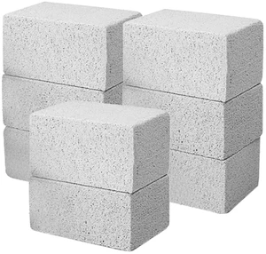 8-Pack Natural Pumice Cleaning Stones | Non-Scratch, For Grill & Griddle, For BBQ, Oven, Tile, Pool, Kitchen Surfaces 8-Pack Natural Pumice Cleaning Stones | Non-Scratch, For Grill & Griddle, For BBQ, Oven, Tile, Pool, Kitchen Surfaces
