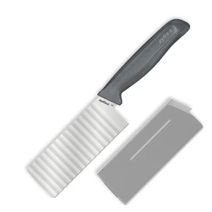 Crinkle Cut Knife Stainless Steel Wavy Blade for Crinkle Cut French Fries, Vegetables & Fruit Fun Snack & Garnish Cutter with Wheat Straw Handle, Dishwasher Safe, 5-Year Guarantee 4.5" Crinkle Cut Knife Stainless Steel Wavy Blade for Crinkle Cut French Fries, Vegetables & Fruit Fun Snack & Garnish Cutter with Wheat Straw Handle, Dishwasher Safe, 5-Year Guarantee 4.5"