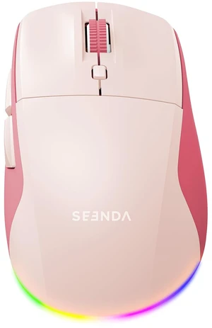 MOU110 Wireless Bluetooth Mouse, Rechargeable & RGB Design, Pink | 2.4G USB & Bluetooth, Silent, 3-Level DPI, Right-Hand Ergonomic Mouse for Laptop, iPad, MacBook, Desktop Work & Casual Gaming MOU110 Wireless Bluetooth Mouse, Rechargeable & RGB Design, Pink | 2.4G USB & Bluetooth, Silent, 3-Level DPI, Right-Hand Ergonomic Mouse for Laptop, iPad, MacBook, Desktop Work & Casual Gaming