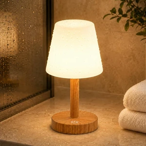 Rechargeable Table Lamp, Mini Cordless Shower Lamp for Bathroom, IP54 | 2000mAh Battery Operated, Soft glow for Shower Shelves, Vanity, Bedside and Patios, 3 Color , Ttouch Dimming Rechargeable Table Lamp, Mini Cordless Shower Lamp for Bathroom, IP54 | 2000mAh Battery Operated, Soft glow for Shower Shelves, Vanity, Bedside and Patios, 3 Color , Ttouch Dimming
