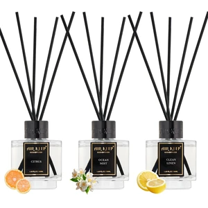 Reed Diffuser Set of 3 for Bathroom Air Fresheners, Oil Diffuser Sticks | Citrus,Ocean Mist,Clean Linen Scent(1.7 fl oz*3) Fragrance with 18 Sticks Defusers | Shelf Decor Reed Diffuser Set of 3 for Bathroom Air Fresheners, Oil Diffuser Sticks | Citrus,Ocean Mist,Clean Linen Scent(1.7 fl oz*3) Fragrance with 18 Sticks Defusers | Shelf Decor