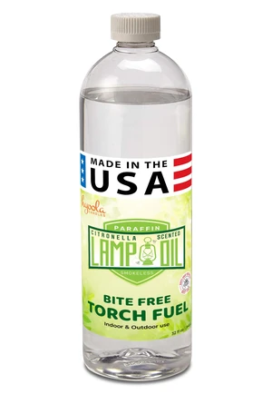 Citronella Lamp Oil, 32 Ounces - Smokeless Insect and Mosquito Repellent Scented Paraffin Fluid for Indoor and Outdoor Lamp, Lantern and Oil Candle Use - by Citronella Lamp Oil, 32 Ounces - Smokeless Insect and Mosquito Repellent Scented Paraffin Fluid for Indoor and Outdoor Lamp, Lantern and Oil Candle Use - by