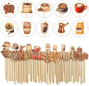 120 PCS Coffee Stirrers Stir Sticks Natural Wooden Stir Sticks Disposable Drink Stirrers for Stirring Hot Chocolate Milkshake Restaurant Home Office(Coffee Style) 120 PCS Coffee Stirrers Stir Sticks Natural Wooden Stir Sticks Disposable Drink Stirrers for Stirring Hot Chocolate Milkshake Restaurant Home Office(Coffee Style)
