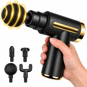 Mini Handheld Massage Gun, Deep Tissue with 6 Speeds, Cordless Muscle Massager with 4 Heads,Type-C Charging, Travel Size, Best Gifts Mini Handheld Massage Gun, Deep Tissue with 6 Speeds, Cordless Muscle Massager with 4 Heads,Type-C Charging, Travel Size, Best Gifts