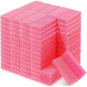 300 Pcs Pumice Stone Bulk for Feet Scrubber Dead Skin Disposable Foot Pumice Foot Shower Scrubber for Heel Cuticle Callus Remover Bath Spa (Pink)