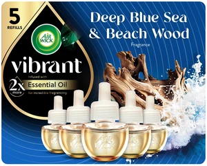Plug Refills, Deep Blue Sea & Beach Wood Scent, Essential Oils 5ct | Air Wick refills infused with essential oils, Deep Blue Sea & Beech Wood scent for a plug-in room freshener Air Freshener Plug Refills, Deep Blue Sea & Beach Wood Scent, Essential Oils 5ct | Air Wick refills infused with essential oils, Deep Blue Sea & Beech Wood scent for a plug-in room freshener Air Freshener
