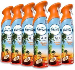 Air Mist, Air Freshener Spray, Odor Fighting Room Spray, Deodorizer for Home Bathroom Kitchen Office Apartment Dorm Room Classroom, Hawaiian Aloha, 8.1oz, 6ct Air Mist, Air Freshener Spray, Odor Fighting Room Spray, Deodorizer for Home Bathroom Kitchen Office Apartment Dorm Room Classroom, Hawaiian Aloha, 8.1oz, 6ct